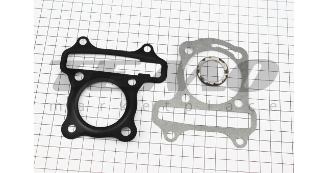 Прокладки поршневої 60cc d-44 мм к-кт 3 деталі метал - фото 1