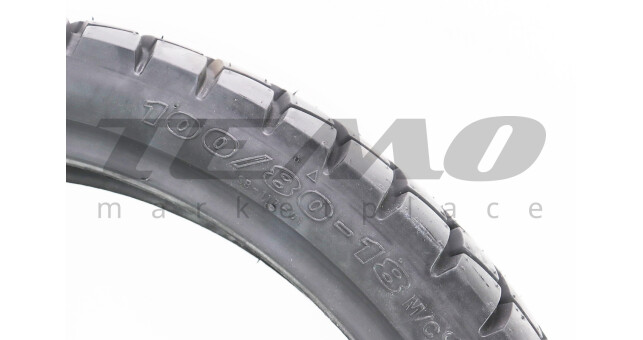 Шина для мотоцикла DELI STREET ENDURO SB-117 100/80-18 бескамерная шипованная - фото 2