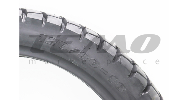 Шина для мотоцикла DELI STREET ENDURO SB-117 120/80-18 бескамерная шипованная - фото 2
