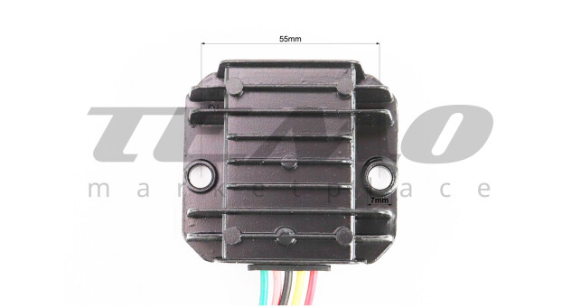 Реле-регулятор напруги 5 дротів - "5" (роз'єм малий "мама") - фото 2