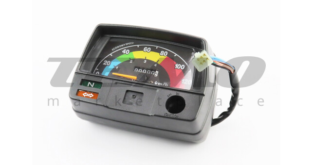 Спидометр в сборе "квадрат" 120 км/ч без индикатора КПП, тип 3 - фото 1