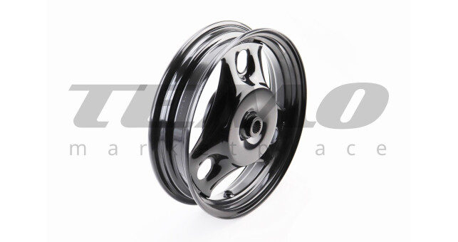 Диск колесный задний 10x2.15 Suzuki AD100 стальной чёрный - фото 1