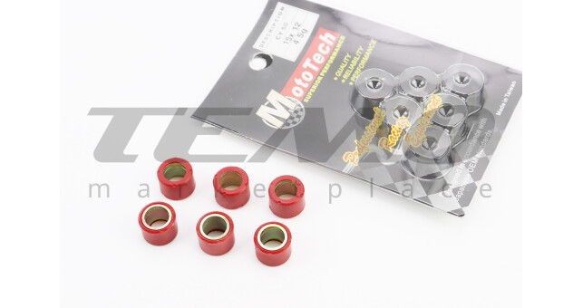 Ролики вариатора Mototech 6шт Yamaha 15x12 4.5г - фото 1