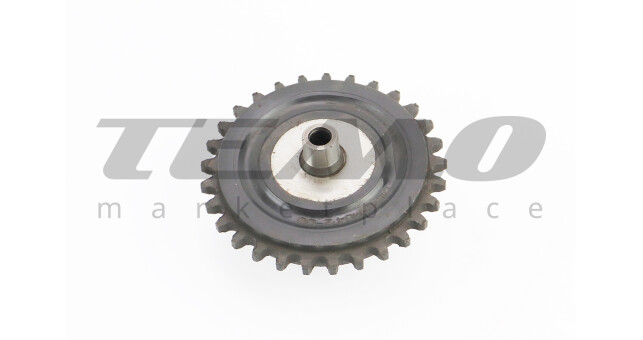 Зірка варіатора задня (пластмас) із валом всеред. - фото 2