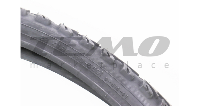 Велошина DELI SA-616 26&quot;x1.9 (50-559) дорожная защита HRPR 2.5 мм - фото 2