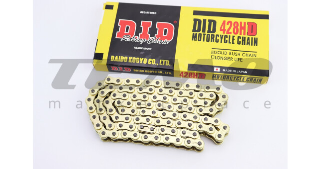 Ланцюг приводу колеса D.I.D. DELTA 428H*98L GOLD є DID на ланці - фото 1