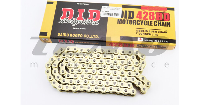 Ланцюг приводу колеса D.I.D. DELTA 428H*104L GOLD є DID на ланці - фото 1