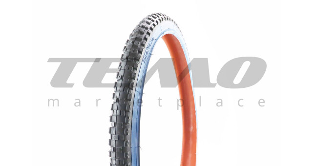 Велошина SRC SV213 26"x1.95 (54-559) шипованная с синей полосой - фото 1