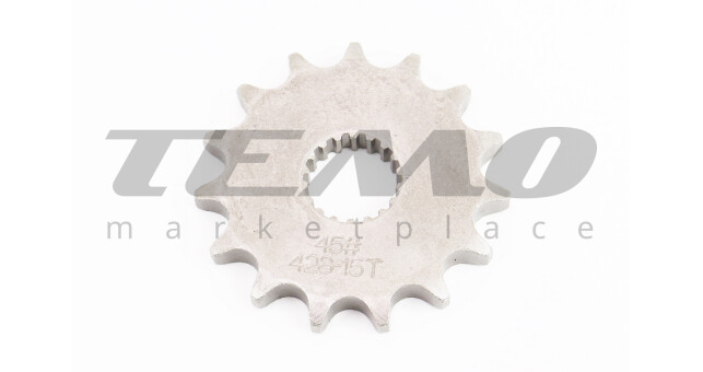 Звезда передняя GS125/150 428H-15T мелкие шлицы - фото 1