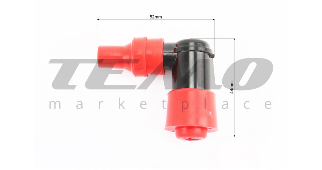 Колпачок свечной "люлька" 90град с резинкой "СИЛИКОН" - фото 2