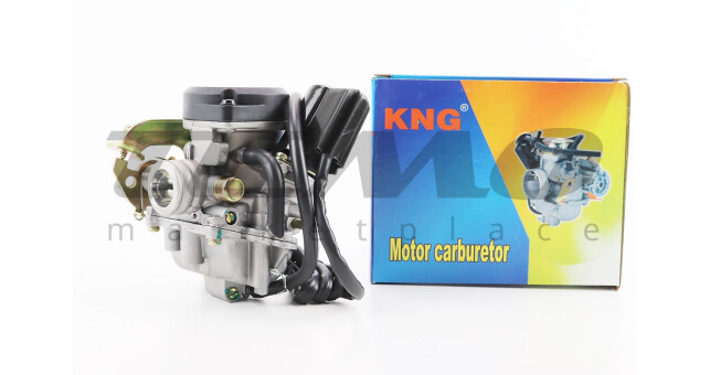 Карбюратор в зборі KNG пластикова кришка - фото 1