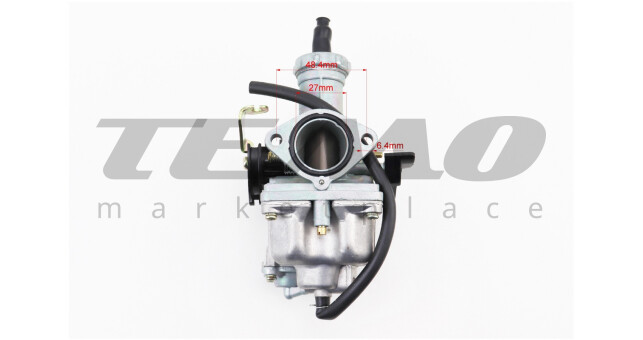 Карбюратор CB/CG 150cc d-27 мм дросель ручний з прискорювальним насосом - фото 5