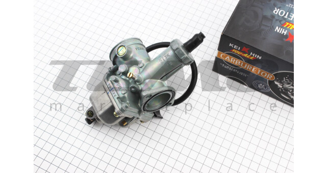 Карбюратор KEIHIN PZ30 CB/CG 200cc d-30 мм дроссель ручной (качественная копия) - фото 1