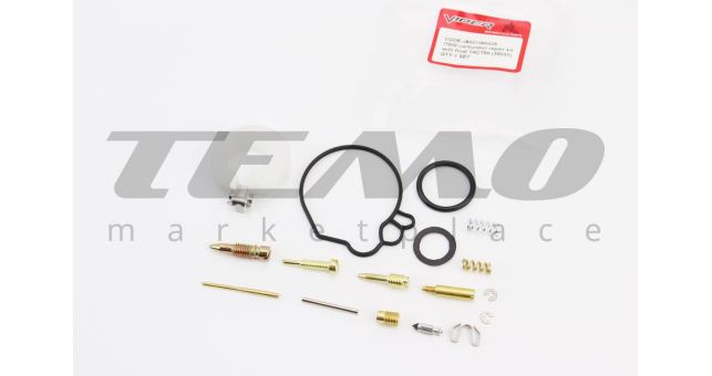 Ремонтний комплект карбюратора Honda TACT AF16, 13 деталей + поплавок - фото 1