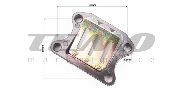 Клапан лепестковый карбюратора Honda DIO50 (корпус пластик) - фото 4