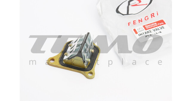 Клапан лепестковый карбюратора Honda AF-34/35 (под 3 болта, корпус металл) - фото 1