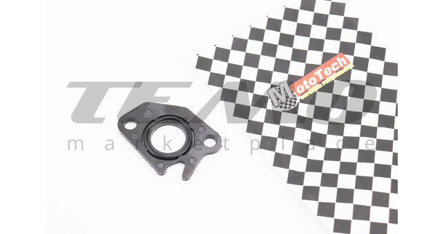 Прокладка патрубка карбюратора Honda DIO AF34/35 (пластмасс) d-18 мм + манжет - фото 1