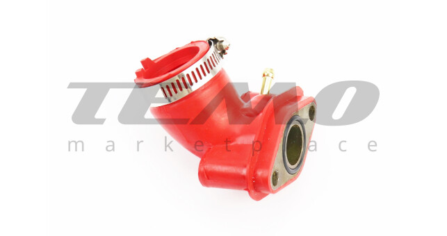 Патрубок карбюратора КРАСНЫЙ - фото 1