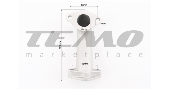 Патрубок карбюратора (метал) - фото 3