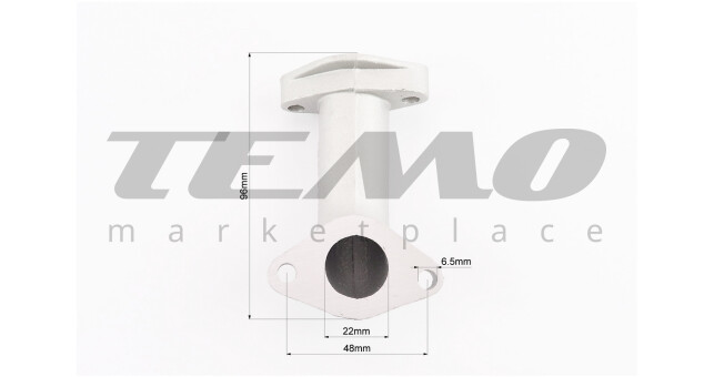Патрубок карбюратора (метал) - фото 3