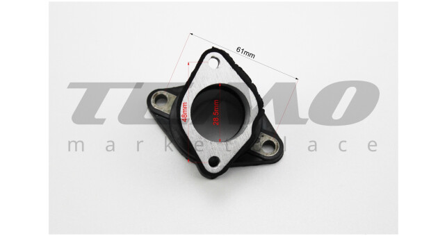 Патрубок карбюратора прорезиненный - фото 3