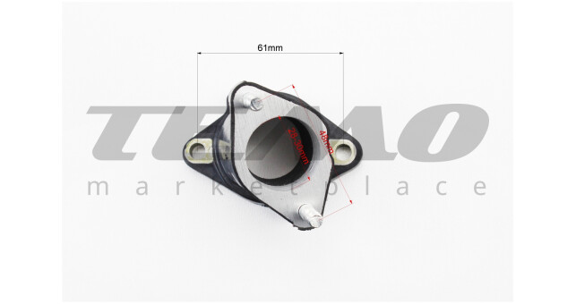 Патрубок карбюратора прорезиненный "высокий" CG/CB, тип 1 - фото 3