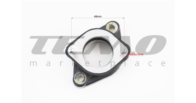 Loncin LX200GY-3 Патрубок карбюратора прогумований - фото 4