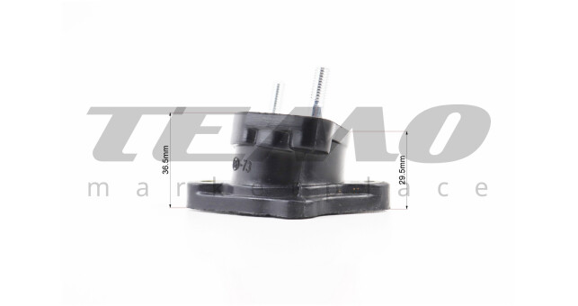 Loncin LX200GY-3 Патрубок карбюратора прогумований - фото 5