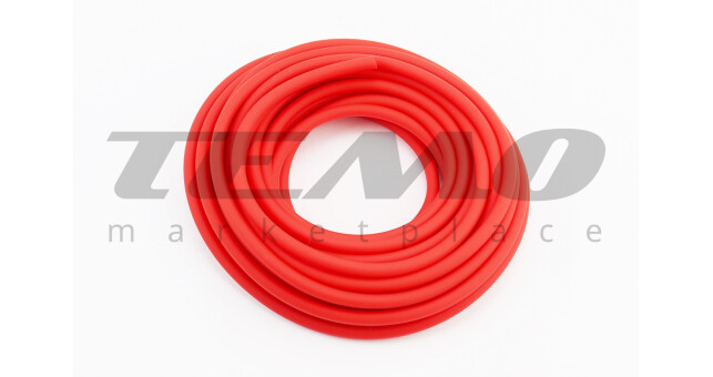Шланг топливный 5x7 мм - 10метр., красный "силикон" - фото 1