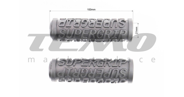 Ручки керма 100 мм, чорні PVC-111B - фото 3