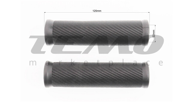 Ручки керма 125 мм, чорні SBG-6703 - фото 3