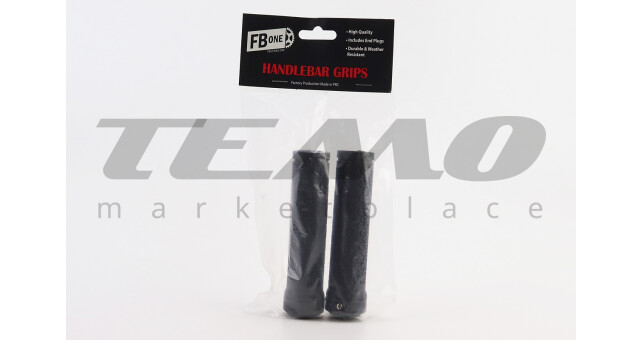 Ручки керма 130 мм з затискачем Lock-On, чорні TPE-083 - фото 2