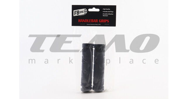 Ручки руля 130 мм с зажимом Lock-On с двух сторон, чёрные TPE-155A - фото 2