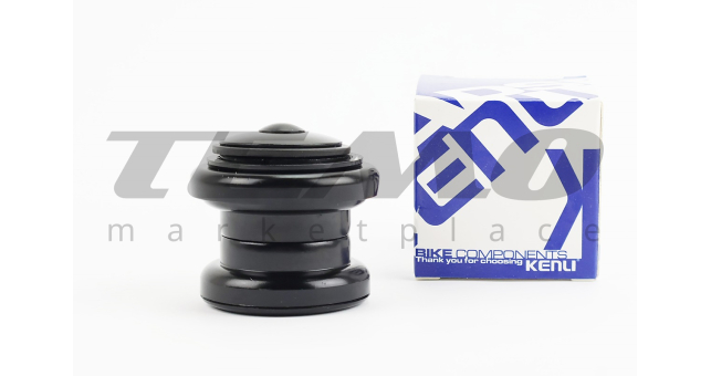 Кермова колонка 1-1/8&quot; (34/28,6x34/30) безрізьбової вилки, чорні KL-B207 - фото 1
