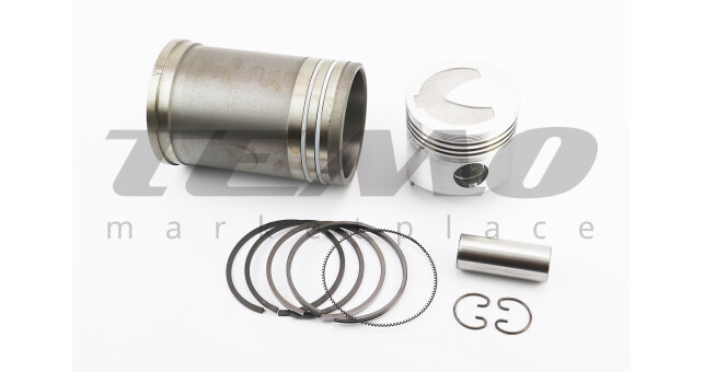 Поршнева R190N поршень 90 мм STD форкамера підкова + гільза + манжети - фото 1