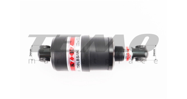 Амортизатор закритий 150 мм регульований, чорний KZ-880B - фото 3