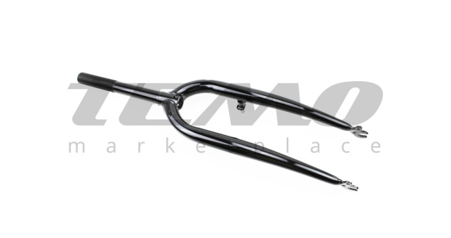 Вилка 24" с резьбой 1" (25,4 мм), шток 200 мм, V-brake, чёрная (возможны царапины, дефекты покраски) - фото 2