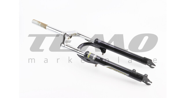 Вилка 26" амортизаційна, з різьбою 1" (25,4 мм), шток 200 мм, з ходом 50 мм, V/Disk-brake, чорна "ZOOM" - фото 2