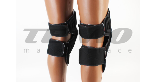 Наколенники защитные (колено) к-кт 2шт, Чёрные - фото 2