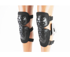 Наколінники захисні (коліно+гомілка) к-кт 2шт, Чорні "черепаха"