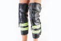 Наколенники защитные, утепленные (колено+голень) к-кт 2шт, Чёрные со светоотражающей полосой - фото 1