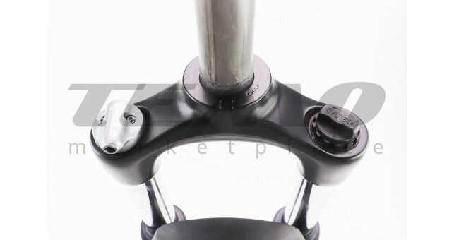 Вилка 29" амортизационная, без резьбы 1-1/8" (28,6 мм), шток 215 мм, с ходом 100 мм, Disk-brake, пружинно-масляная, выносной Lockout - фото 3