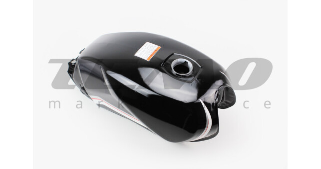 Бак паливний ЧОРНИЙ (під прямокутну кришкв бака, під кран палив. на болти) - фото 2