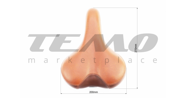 Сидіння MTB, коричневе PLUSH COMFORT VL-6221 - фото 3
