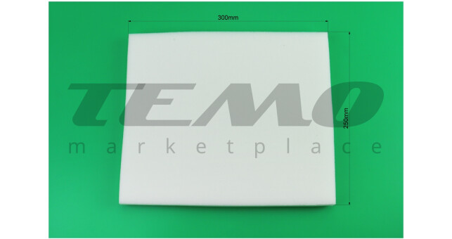 Фільтр повітряний заготівля 200x300 мм поролон білий - фото 2