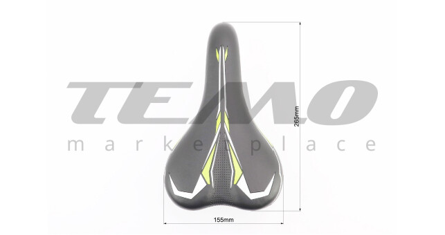Сиденье MTB, чёрно-зелёное AVY-6632 - фото 3