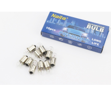 Лампа поворота (белая c цоколем) 12V/3W T8.5 BA9S - 10шт
