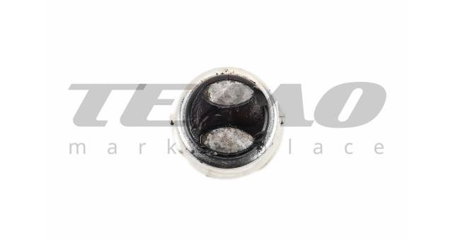 Лампа поворота (белая с цоколем) 12V/10W G18 BA15D (+/- контакты внизу) - 10шт - фото 2