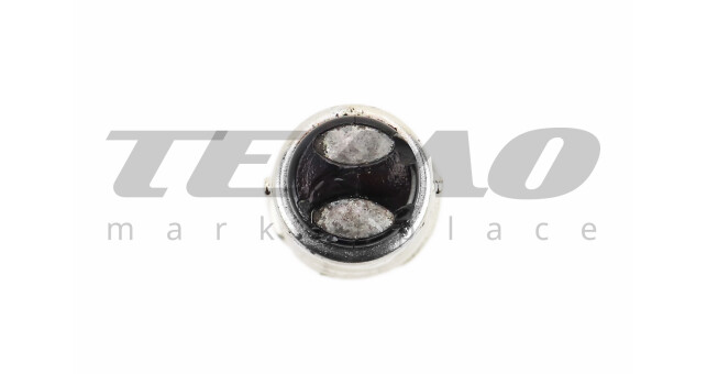 Лампа повороту (біла з цоколем) 12V / 10W G18 BA15D (+/- контакти внизу) - 10шт - фото 2