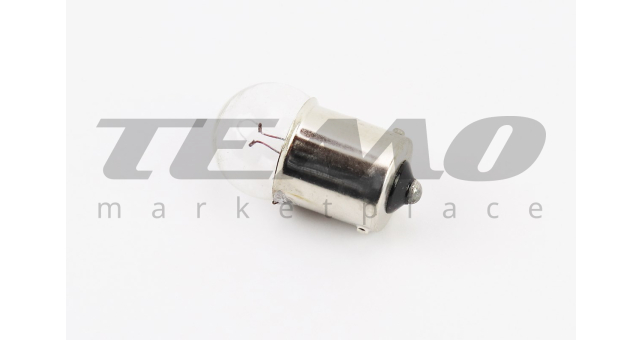 Лампа поворота (белая с цоколем) 12V/10W G18 BA15s - фото 1